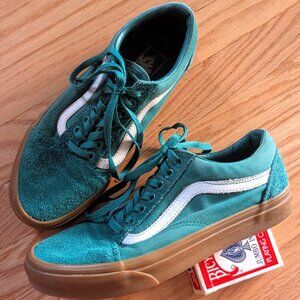 Vans Old Skool Quetzal Green Gum Suede Men’s 8 Women’s 9.5 sneakers shoes skate